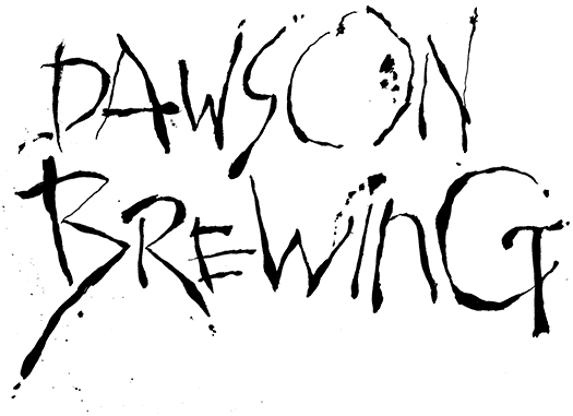 Dawson Brewing hand lettering by Nora Thompson